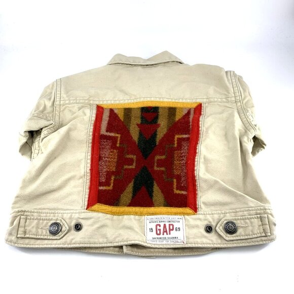Baby Gap Jacket Indian Head Nickel Blanket 2-3T 100% Cotton - Picture 5 of 7